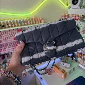 Coach Gray Quilted tie dye Tabby 26